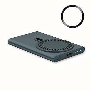 Wireless charger power bank, blue