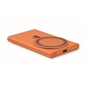 Wireless charger power bank, orange