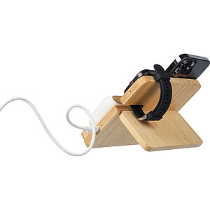 Wireless charger Tribu | Recycled bamboo | 3-in-1