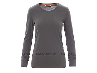 Women’s long-sleeved t-shirt PAYPER PINETA LADY, dark grey, XS