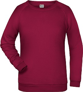 Women s sweatshirt James Nicholson, burgundy, XS