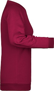 Women s sweatshirt James Nicholson, burgundy, XS