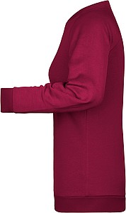 Women s sweatshirt James Nicholson, burgundy, XXL