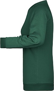 Women s sweatshirt James Nicholson, dark green, M