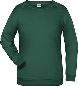Women s sweatshirt James Nicholson, dark green, XL