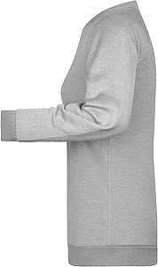 Women s sweatshirt James Nicholson, dark grey melange, XL