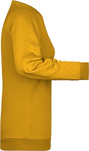 Women s sweatshirt James Nicholson, dark yellow, M
