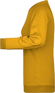 Women s sweatshirt James Nicholson, dark yellow, S