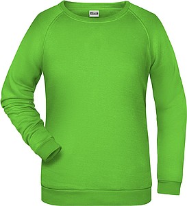 Women s sweatshirt James Nicholson, lime green, XXL