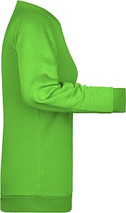 Women s sweatshirt James Nicholson, lime green, XXL