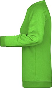 Women s sweatshirt James Nicholson, lime green, XXL