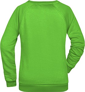 Women s sweatshirt James Nicholson, lime green, XXL