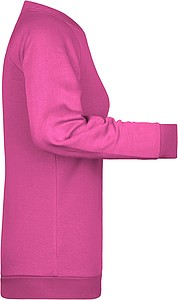 Women s sweatshirt James Nicholson, pink, M