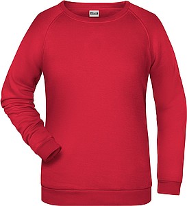 Women s sweatshirt James Nicholson, red, 3XL