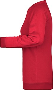 Women s sweatshirt James Nicholson, red, 3XL