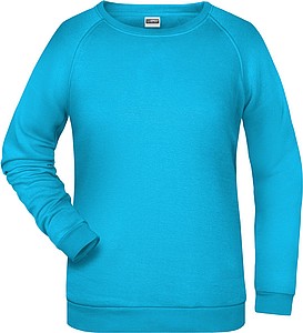 Women s sweatshirt James Nicholson, turquise, XS