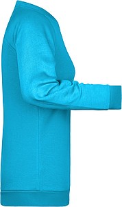 Women s sweatshirt James Nicholson, turquise, XS
