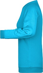 Women s sweatshirt James Nicholson, turquise, XS