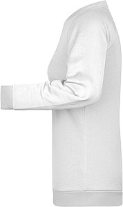 Women s sweatshirt James Nicholson, white, M