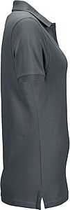Womens elastic pique polo James Nicholson, anthracite, L