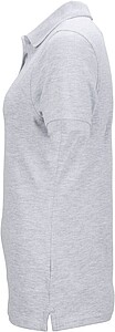 Womens elastic pique polo James Nicholson, grey melange, XXL