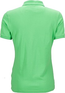 Womens elastic pique polo James Nicholson, lime green, XXL