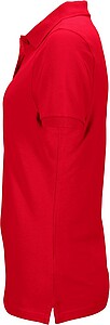 Womens elastic pique polo James Nicholson, red, XXL