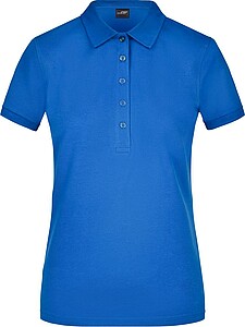 Womens elastic pique polo James Nicholson, royal blue, XXL