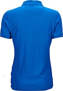 Womens elastic pique polo James Nicholson, royal blue, XXL