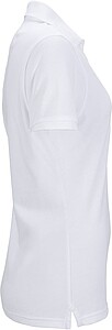 Womens elastic pique polo James Nicholson, white, S