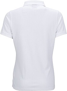 Womens elastic pique polo James Nicholson, white, XXL