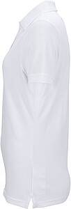 Womens elastic pique polo James Nicholson, white, XXL