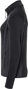 Womens fleece jacket JAMES & NICHOLSON, black/carbon, M