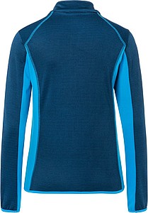 Womens fleece jacket JAMES & NICHOLSON, navy/bright blue, 2XL