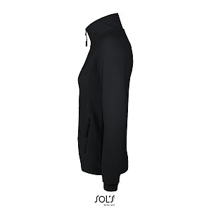WOMENS MICRO FLEECE ZIPPED JACKET NOVA WOMEN, BLACK, L