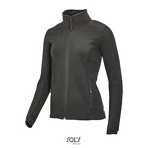 WOMENS MICRO FLEECE ZIPPED JACKET NOVA WOMEN, CHARCOAL GREY, M