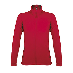 WOMENS MICRO FLEECE ZIPPED JACKET NOVA WOMEN, RED, L