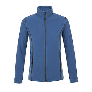 WOMENS MICRO FLEECE ZIPPED JACKET NOVA WOMEN, SLATE BLUE/GREY, L
