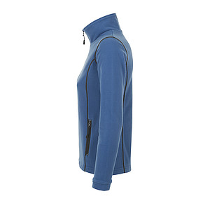 WOMENS MICRO FLEECE ZIPPED JACKET NOVA WOMEN, SLATE BLUE/GREY, L