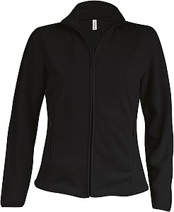 Womens microfleece sweatshirt KARIBAN, black, S