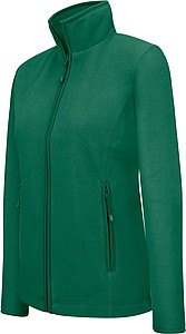 Womens microfleece sweatshirt KARIBAN, dark green, S