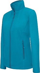 Womens microfleece sweatshirt KARIBAN, turquise, S