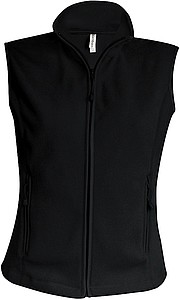 Womens microfleece vest KARIBAN, black, S