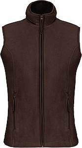 Womens microfleece vest KARIBAN, brown, 4XL