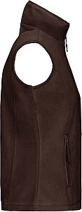 Womens microfleece vest KARIBAN, brown, 4XL