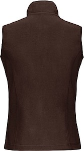 Womens microfleece vest KARIBAN, brown, S