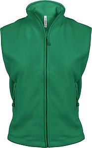 Womens microfleece vest KARIBAN, green, S