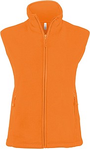 Womens microfleece vest KARIBAN, orange, S