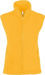 Womens microfleece vest KARIBAN, yellow, 3XL