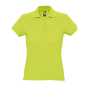 WOMENS POLO SHIRT PASSION, APPLE GREEN, XXL